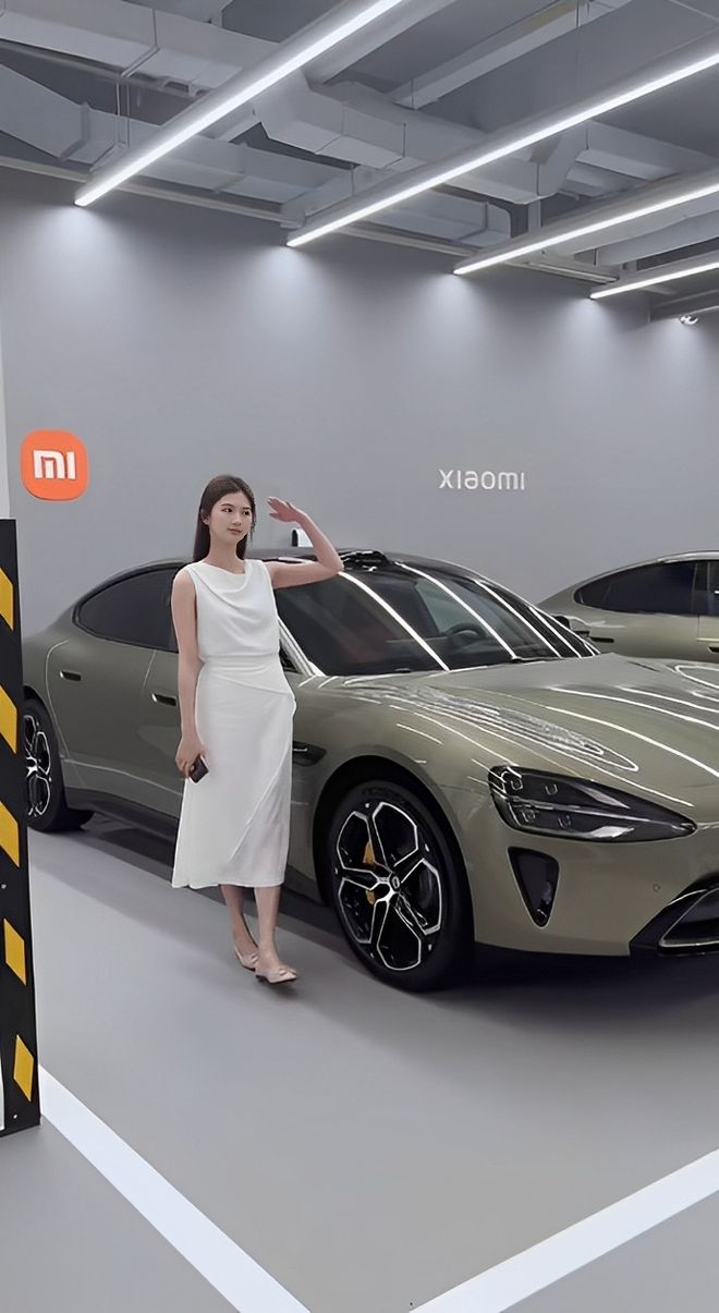 主质量都这么高的吗？仙女也就长这样吧PG电子麻将胡了2小米SU7的美女车(图10)